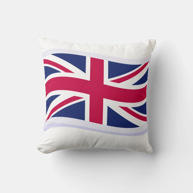 Throw Cushion with Union Jack (Front) 40.6cm  (Front)