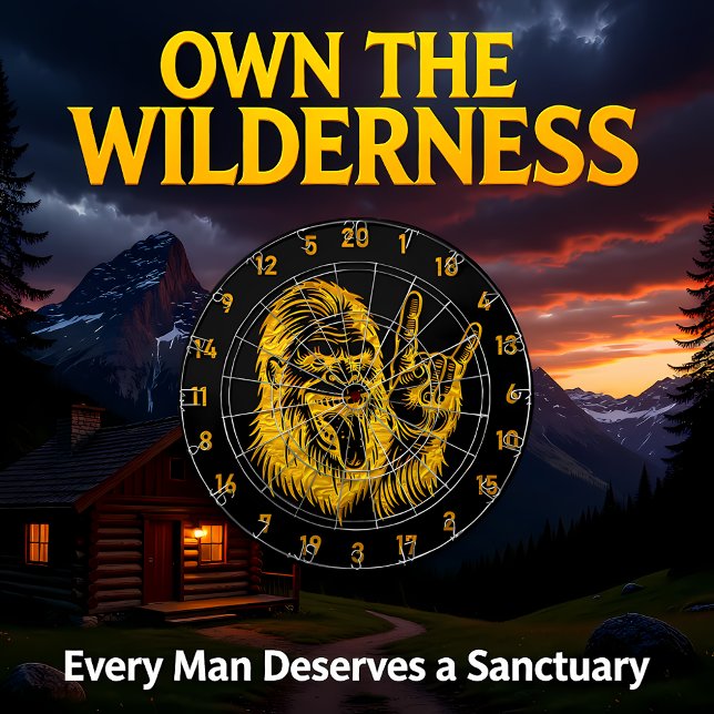 Throw Darts, Find Bigfoot (Maybe) Dartboard (Creator Uploaded)