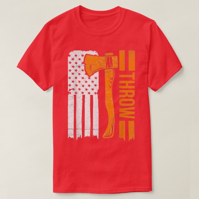 THROW Design for a Axe throwing adult T-Shirt (Design Front)