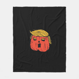 Throw Him Out Like A Pumpkin Trumpkin Halloween El Fleece Blanket