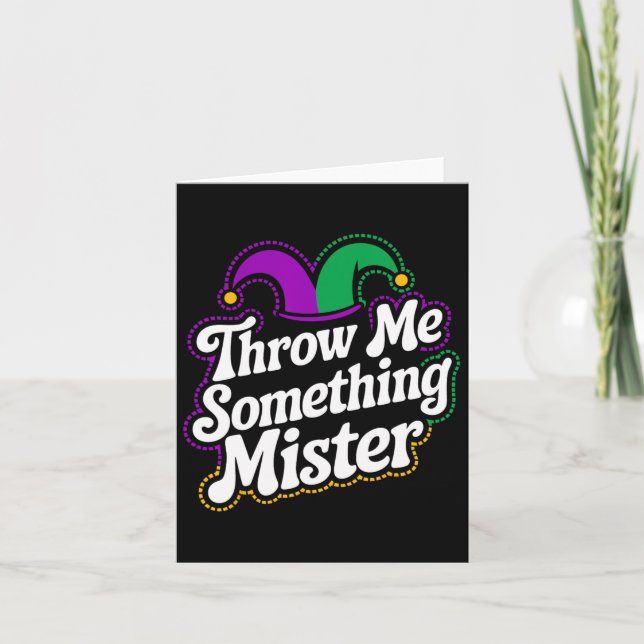 Throw Me Something Mister  Card (Front)