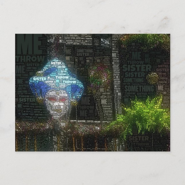 Throw Me Something Sister Postcard (Front)