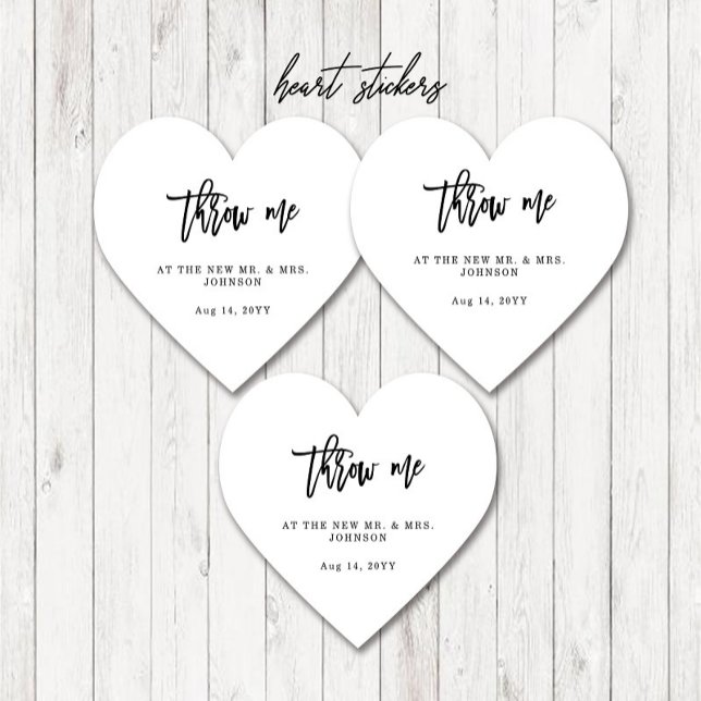 Throw me Wedding Petals Confetti  Heart Sticker (Creator Uploaded)