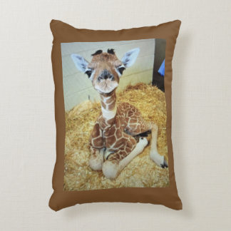 Throw Pillow 12x16 Baby Giraffe