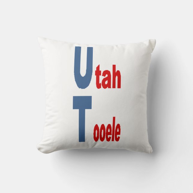 Throw Pillow 16x16  UTAH  TOURISM (Front)
