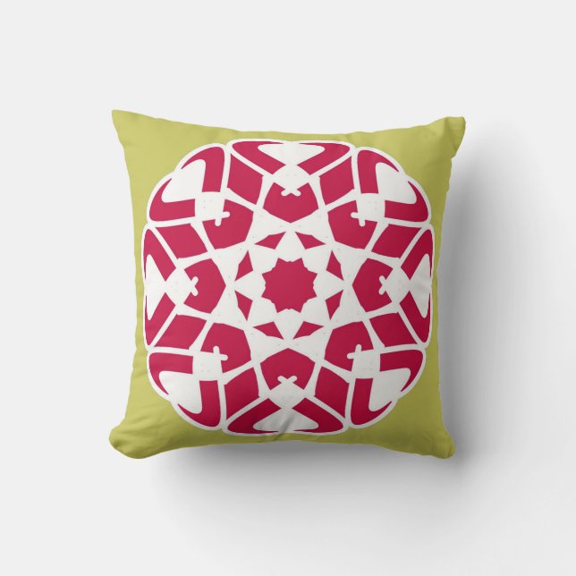 Throw Pillow, A seamless fabric print design   Th Cushion (Front)