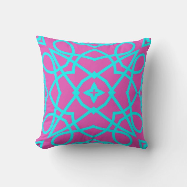 Throw Pillow, A seamless fabric print design   Th Cushion (Front)