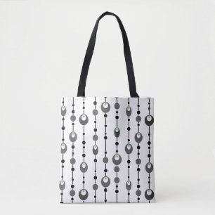 Throw Pillow Abstract retro design ornamental deco Tote Bag