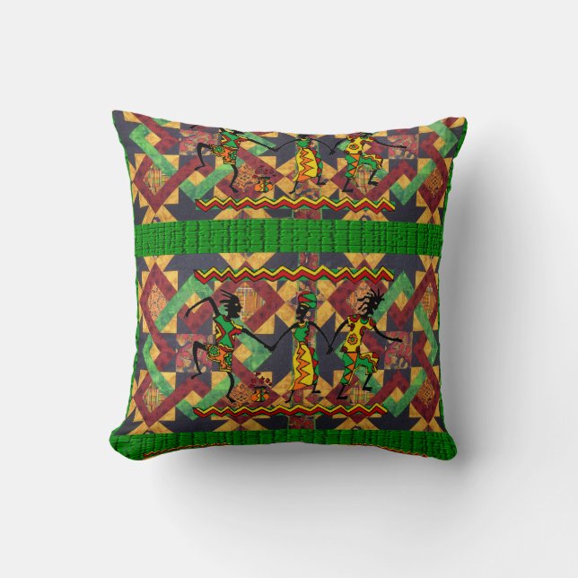 Throw Pillow African (Front)