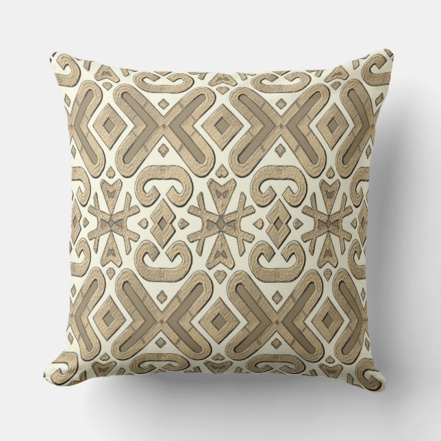 Throw Pillow,  An unique embossed art design  Cushion (Front)