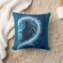 Throw Pillow Bald Eagle Heart - Forever and Ever
