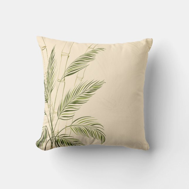 Throw Pillow-Bamboo Cushion (Front)