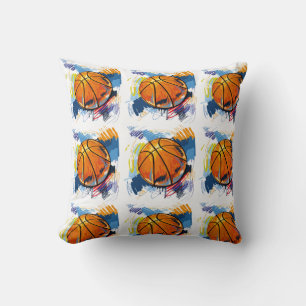 Throw Pillow-Basketball Cushion