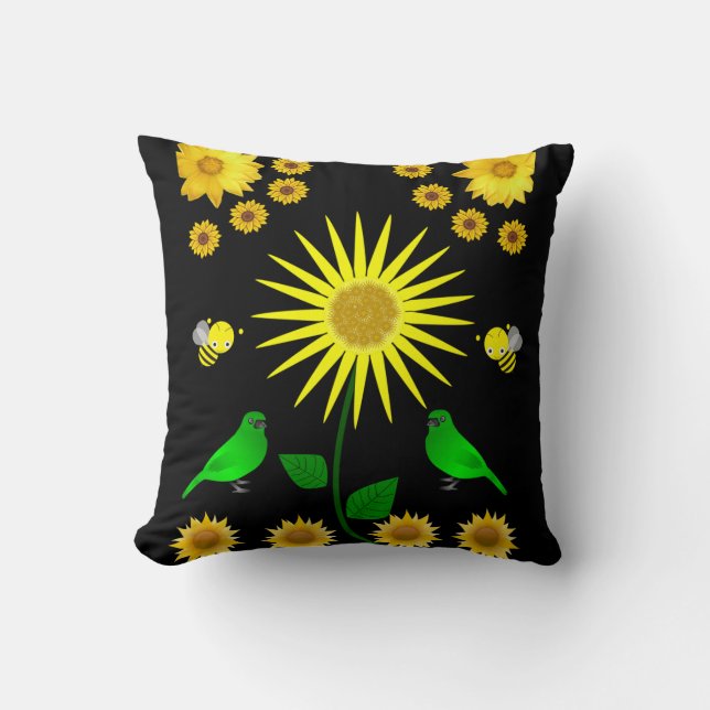 Throw Pillow Bird (Front)
