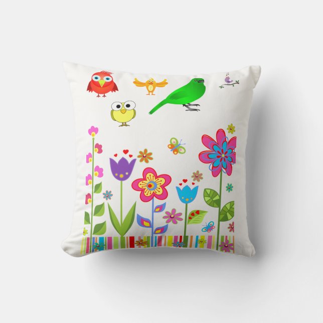 Throw Pillow Bird (Front)