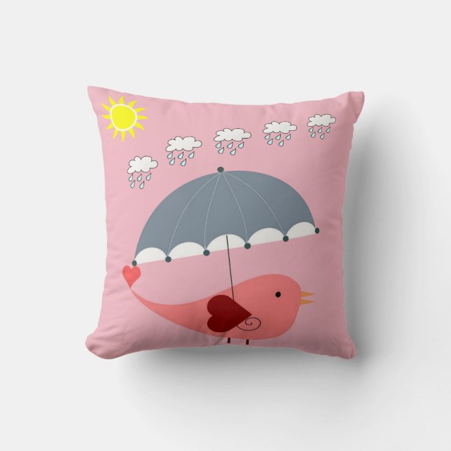 Throw Pillow Bird (Front)