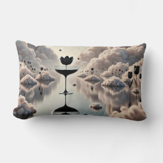 Throw Pillow Black Tulip