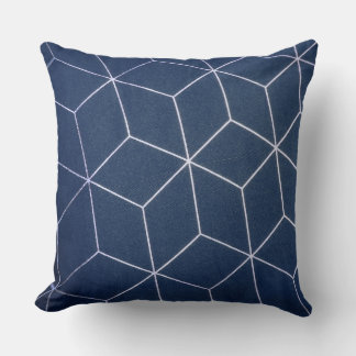 Throw Pillow Blue Pattern 