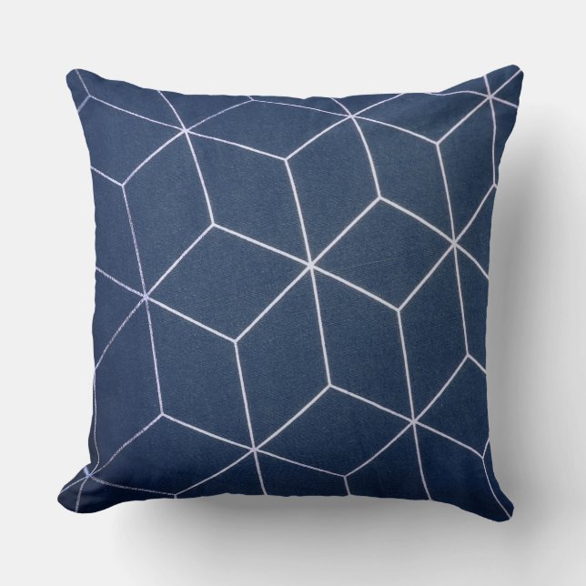 Throw Pillow Blue Pattern  (Front)