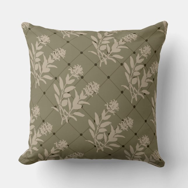Throw Pillow - Brown Sage (Front)