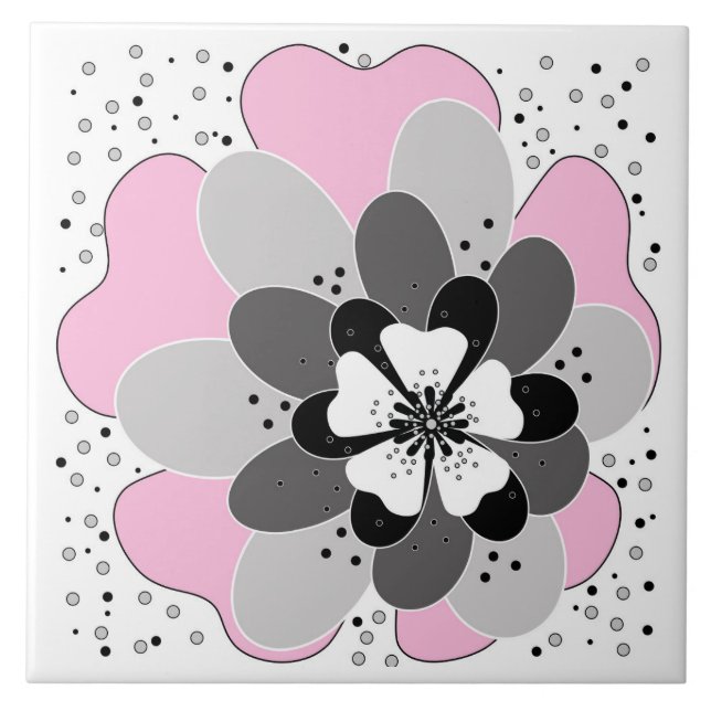 Throw Pillow Ceramic Tile (Front)