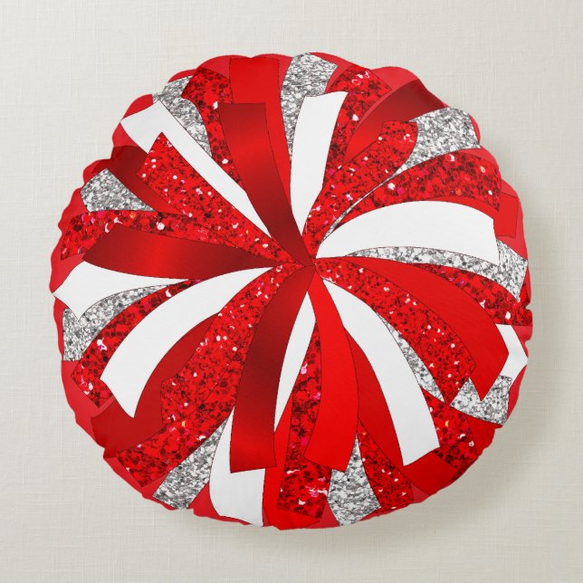 Throw Pillow Cheerleader Pom Pom personalised (Front)