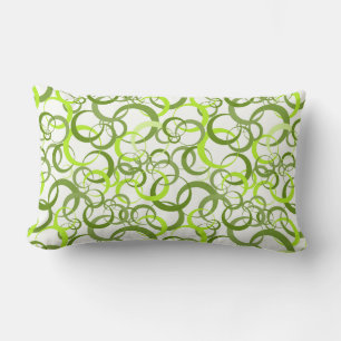 Throw Pillow-Circle Pattern Lumbar Cushion