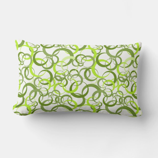 Throw Pillow-Circle Pattern Lumbar Cushion (Front)