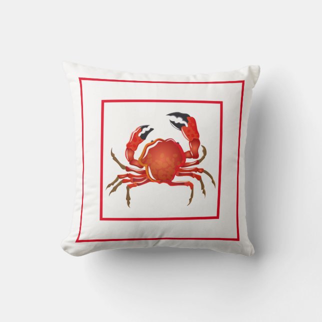 Throw Pillow-Crab Cushion (Front)