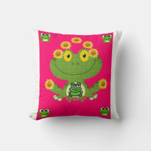 throw pillow decore frog