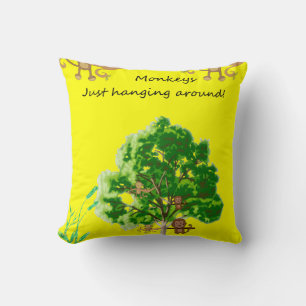 throw pillow decore monkey