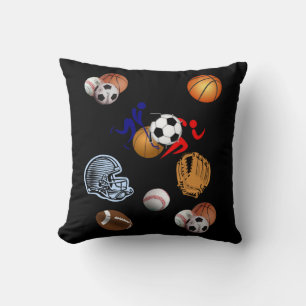 throw pillow decore sports football