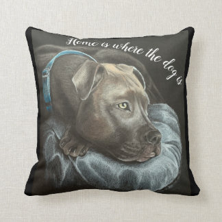 throw pillow dog love