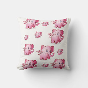 Throw Pillow Elephant