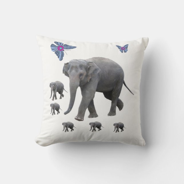 Throw Pillow Elephant (Front)