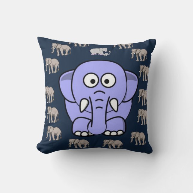 Throw Pillow Elephant (Front)