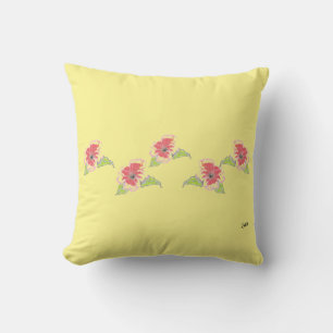 Throw Pillow : Exotic Flowers
