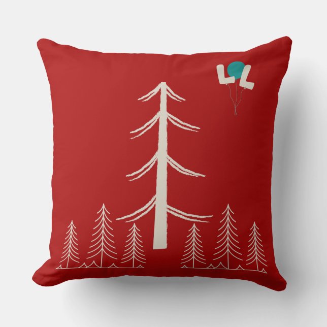 Throw Pillow Festive Christmas Square Pillow – Coz (Front)