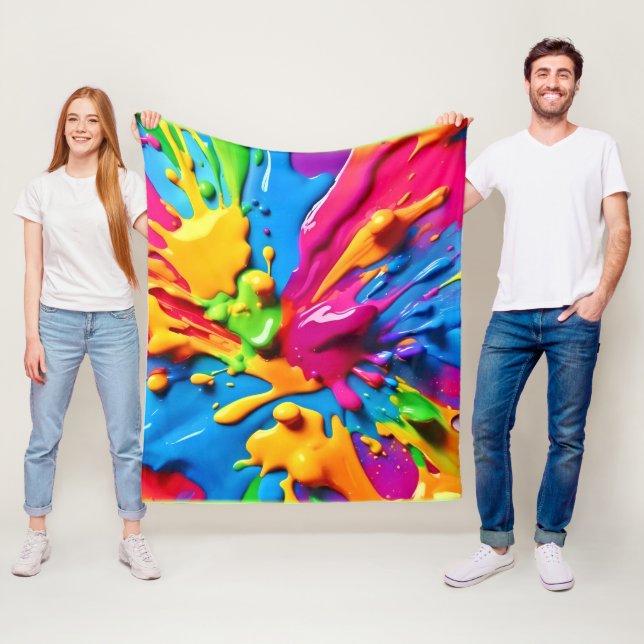 Throw Pillow Fleece Blanket (In Situ)