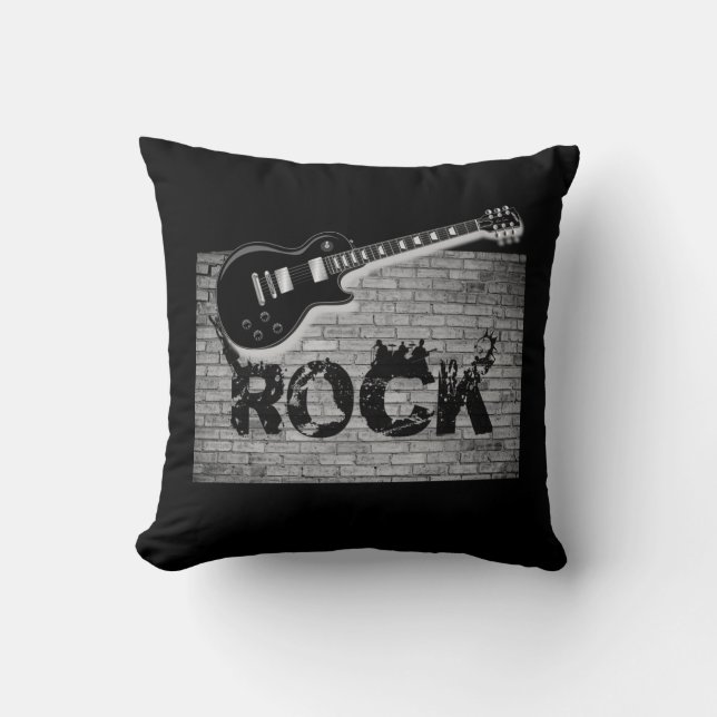 Throw Pillow Guitar (Front)
