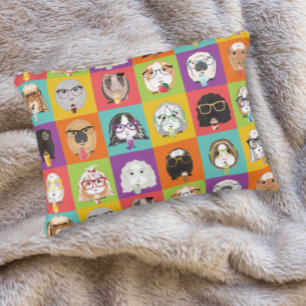 Throw Pillow Happy Guinea Pigs