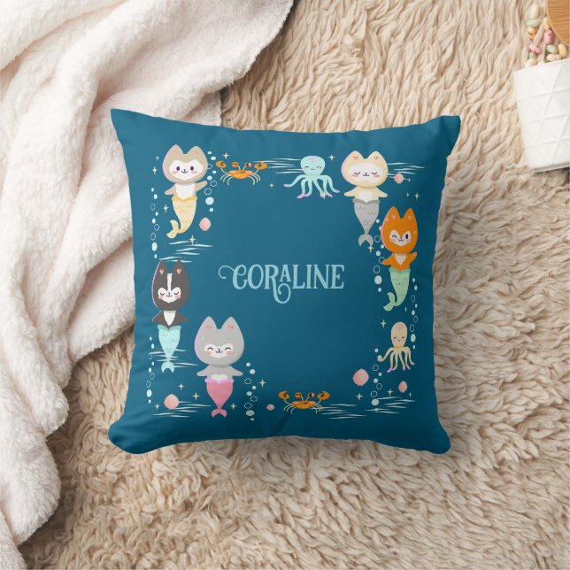 Throw Pillow in a nautical theme. (Blanket)