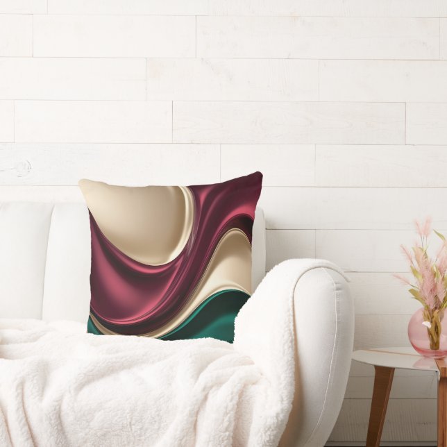 Throw pillow in stylish abstract graphic (Couch)