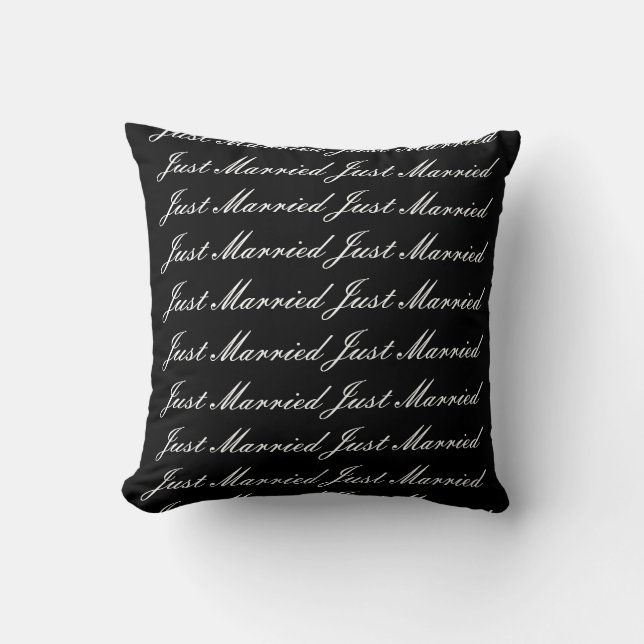 Throw Pillow Just Married (Front)