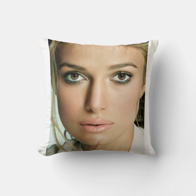  Throw Pillow: Keira Knightley Edition Cushion (Front)