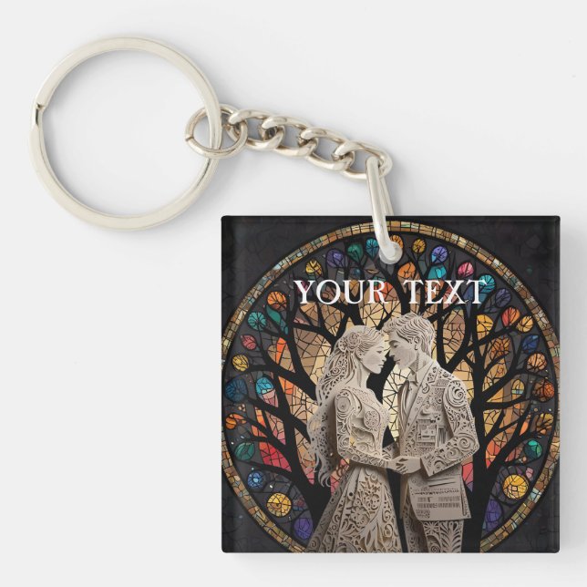 Throw Pillow Key Ring (Front)