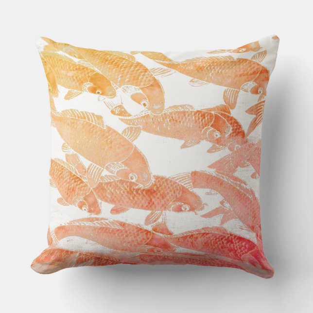 Throw Pillow-Koi Cushion (Front)