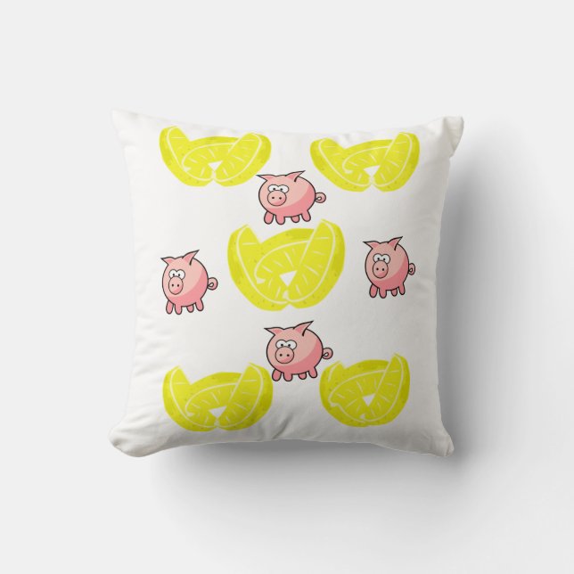 Throw Pillow Lemon (Front)