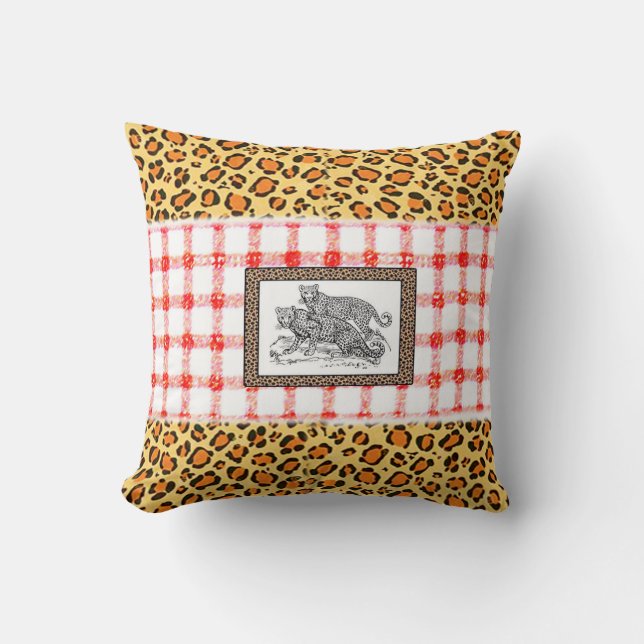 throw pillow Leopard (Front)