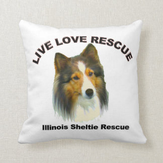 Throw Pillow Live Love Rescue